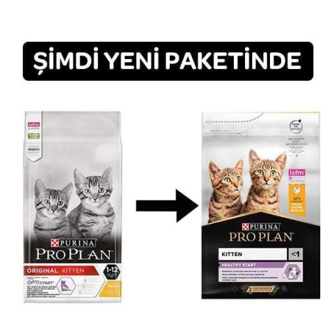 Pro Plan Kitten Tavuklu Yavru Kedi Maması 10 Kg,Mini Small Gri Yatak