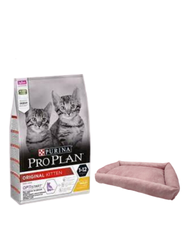 Pro Plan Kitten Tavuklu Yavru Kedi Maması 10 Kg,Mini Small Pembe Yatak