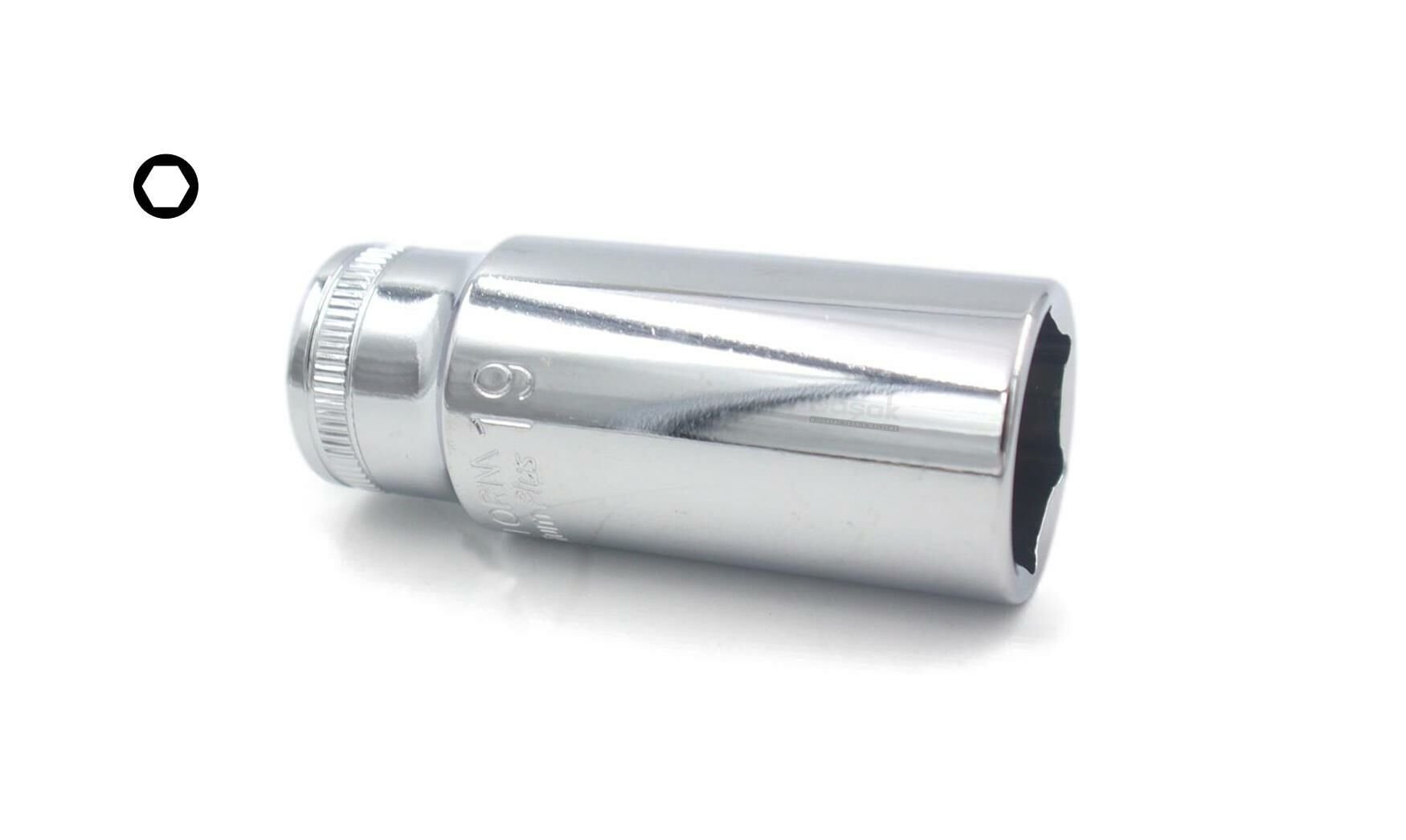 Ceta Form C14-H19 6 Köşe Derin Lokma Anahtar 19 mm 3/8”