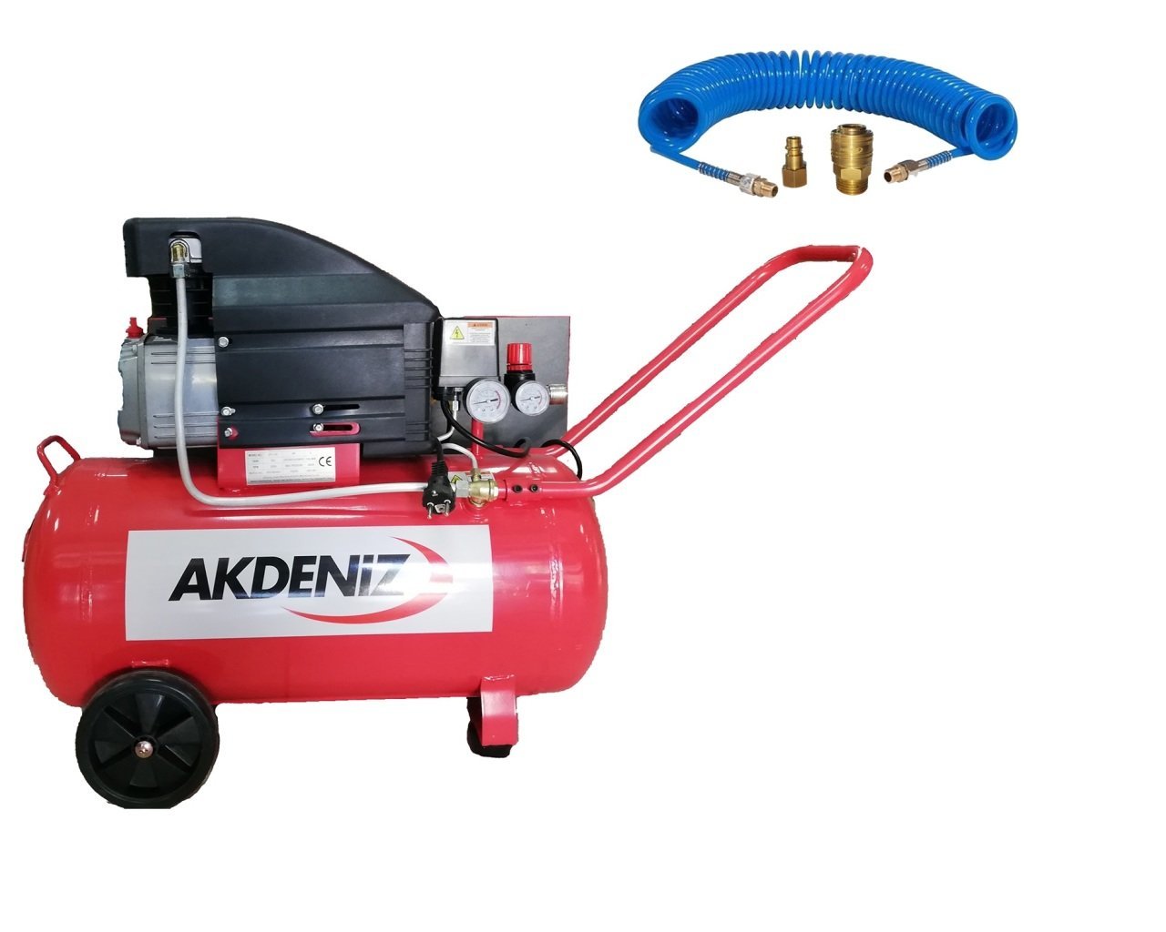 Akdeniz 2 HP 8 Bar 50 LT Yağlı Hava Kompresörü
