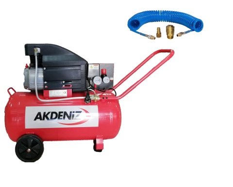 Akdeniz 2 HP 8 Bar 50 LT Yağlı Hava Kompresörü