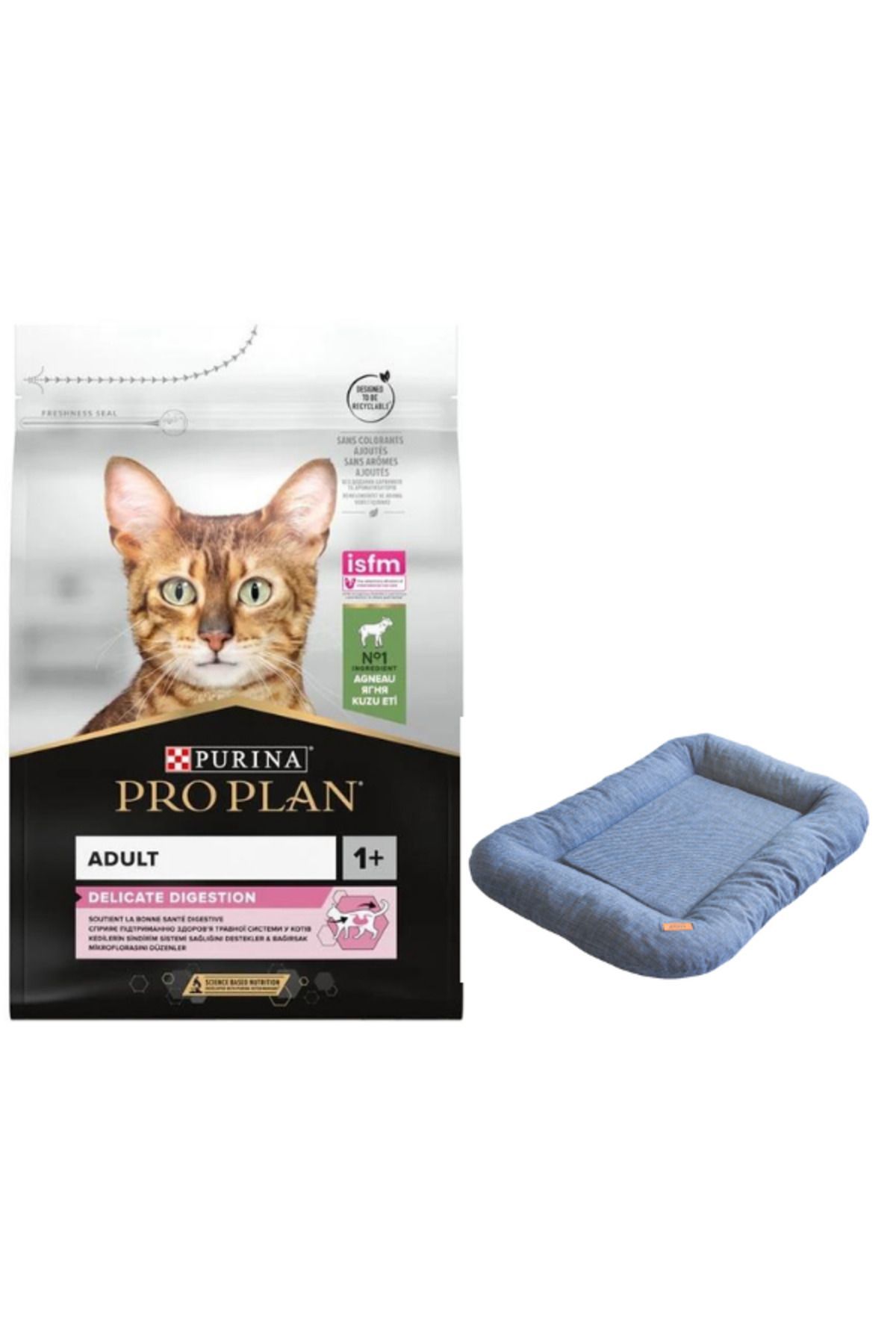 Pro Plan Delicate Kuzu Etli Yetişkin Kedi Maması 1.5 Kg + Lepus Air Cushion Yatak