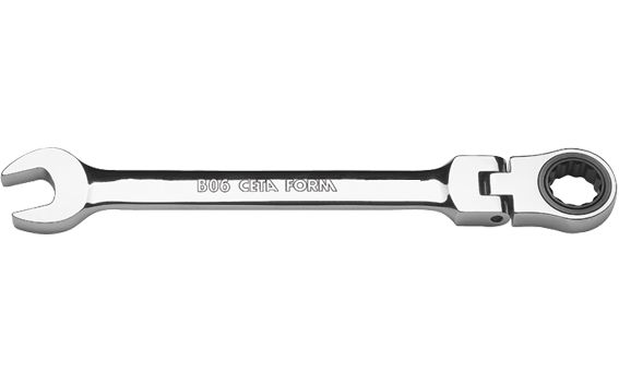 Ceta Form B06-15 C-Gear Cırcırlı Kombine Anahtar 15 mm (Mafsallı)