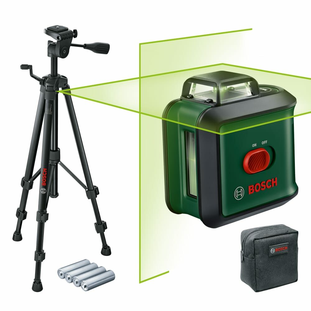 Bosch UniversalLevel 360 Çapraz Çizgi Lazeri + TT150 Tripod Set - 0603663E03