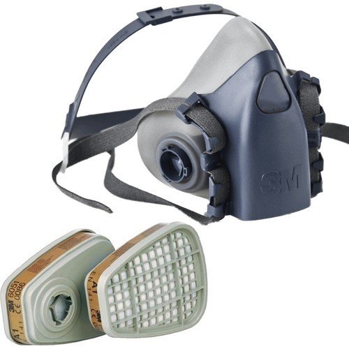 3M™ 7502 Yarım Yüz Maskesi ve 3M 6051 A1 Maske Filtresi