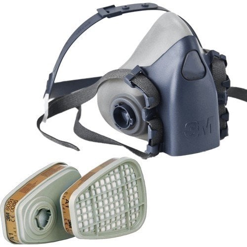 3M™ 7502 Yarım Yüz Maskesi ve 3M 6051 A1 Maske Filtresi