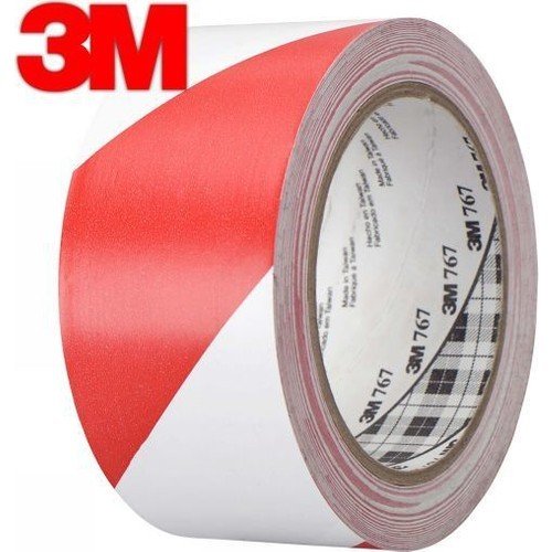 3M™767 Vinil Bant Kırmızı-Beyaz ( 50Mm x 33Mt )