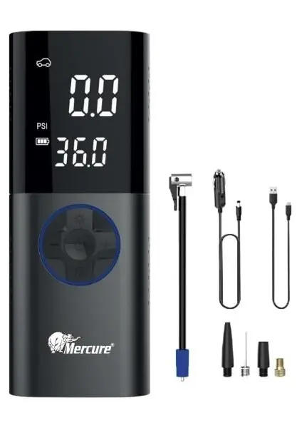 Mercure Mini Hava Komp.şarjlı Kablolu Lastk Şişrme MC-3691