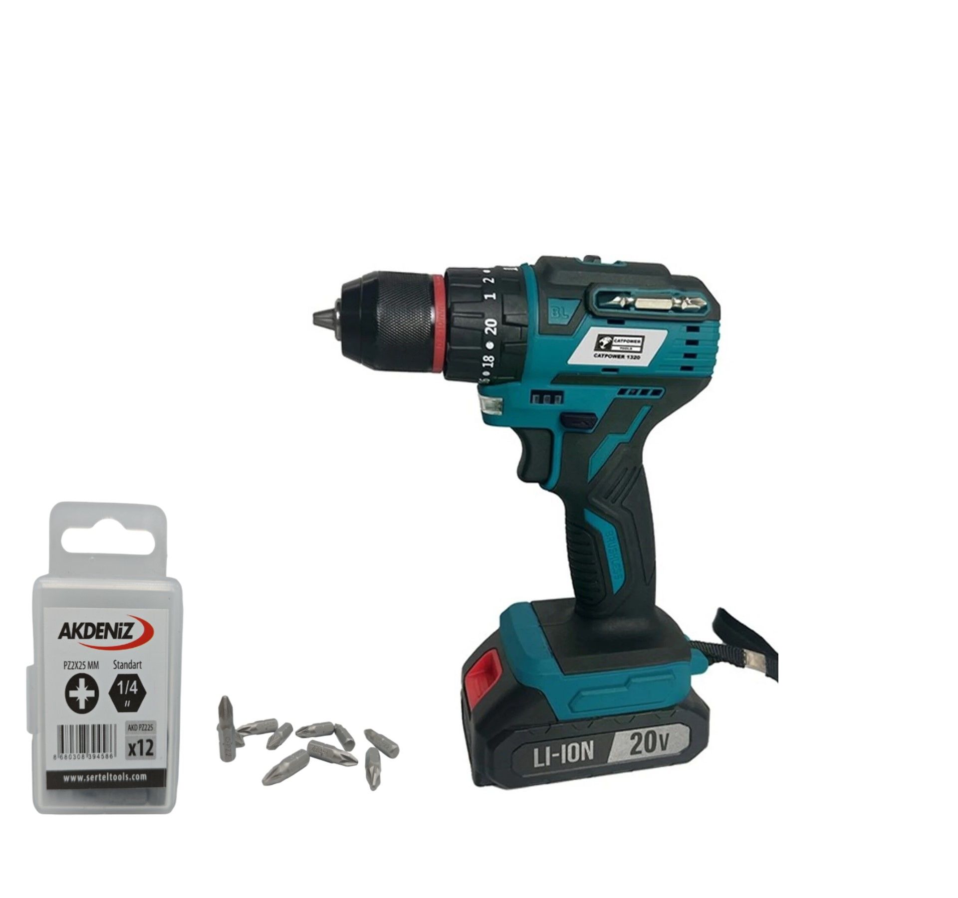 Catpower 1320 20V 2.0 Ah Kömürsüz Li-ion Çift Akülü Darbeli