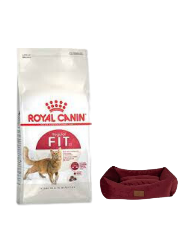 Royal Canin Fit 32  Yetişkin Kuru Kedi Maması 4 Kg,Mini Small Bordo Yatak