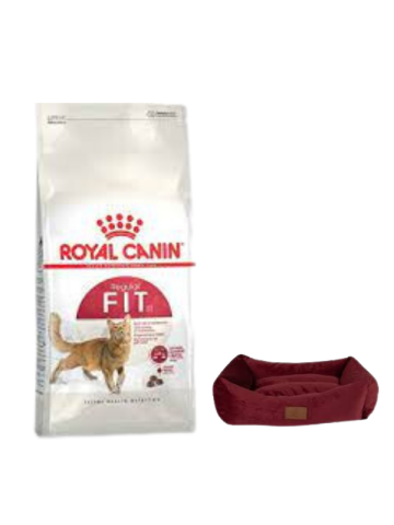 Royal Canin Fit 32  Yetişkin Kuru Kedi Maması 4 Kg,Mini Small Bordo Yatak