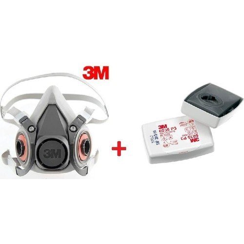 3M™ Yarım Yüz Maskesi 6200 Modeli, 3M 6035 P3 Solo Filtre 1 Çift Kombine Set