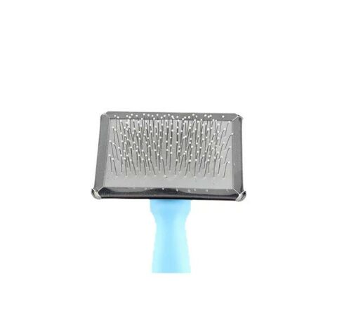 Zampa Slikon Top Başlıklı Kedi ve Köpek Fırçası Medium 14x9cm, Mavi