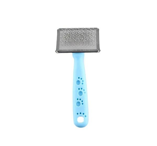 Zampa Slikon Top Başlıklı Kedi ve Köpek Fırçası Medium 14x9cm, Mavi