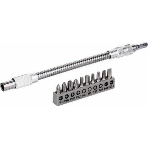 Bosch 10 Parça Vidalama Uzatma Adaptörü 20 CM - 2608522376