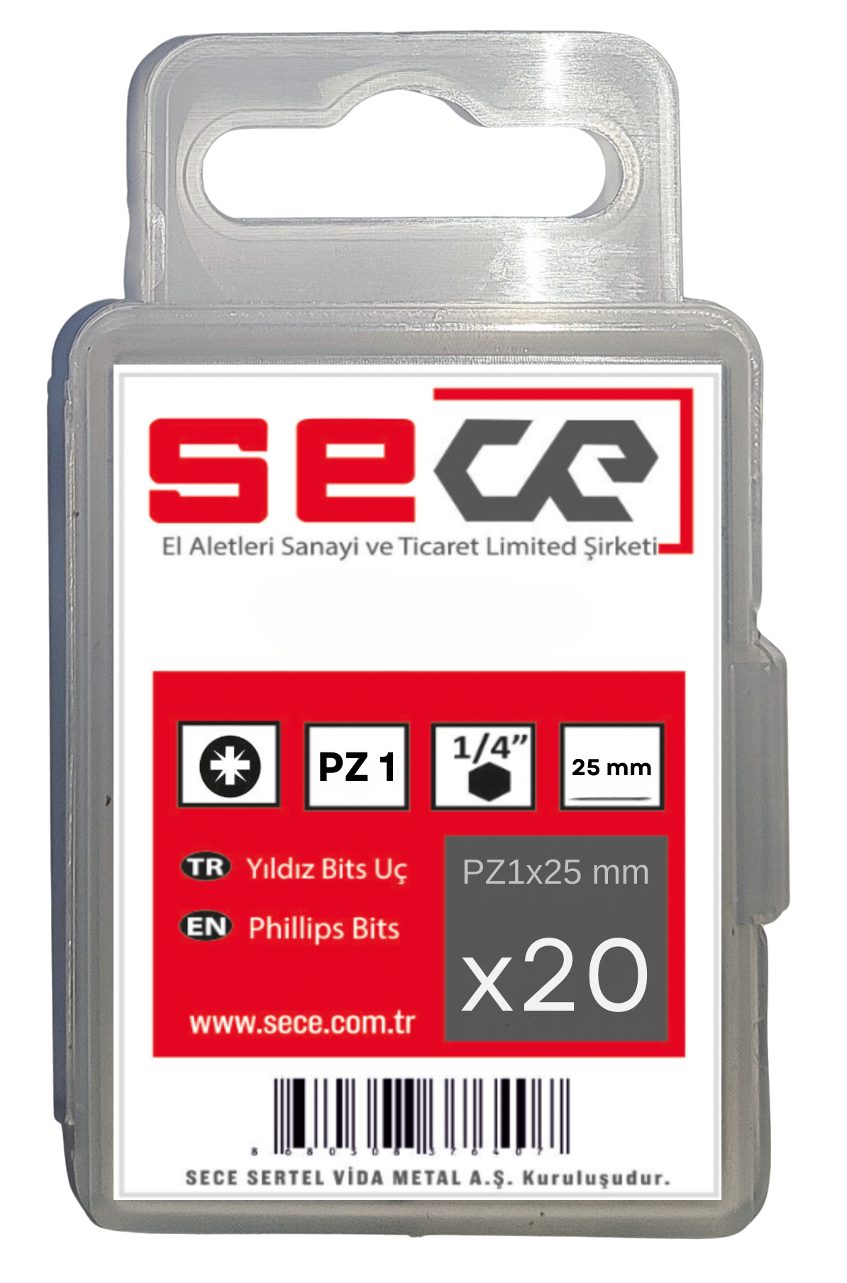 Sece 1/4'' Yıldız Bits Uç Ph1Ytx50 Mm 12 Adet