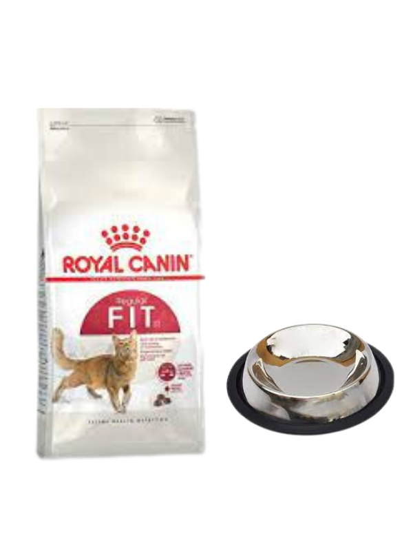 Royal Canin Fit 32  Yetişkin Kuru Kedi Maması 4 Kg,Kaymaz Tabanlı Su ve Mama Kabı