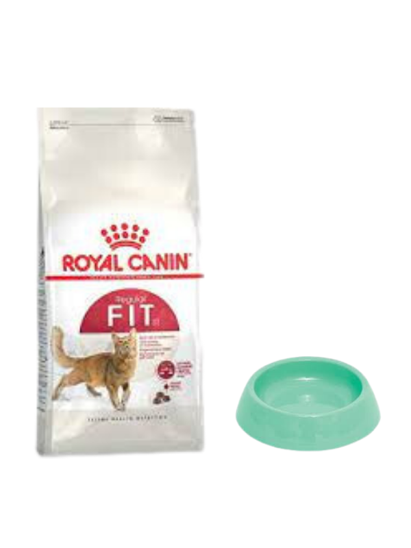 Royal Canin Fit 32  Yetişkin Kuru Kedi Maması 4 Kg,Yuvarlak Su ve Mama Kabı