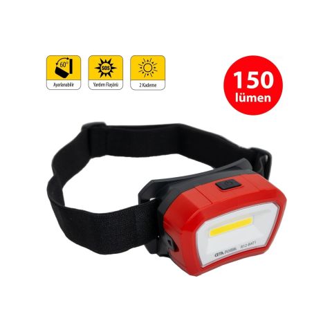 Ceta Form R12-BAT1 LED Pilli Kafa Lambası 150 Lümen