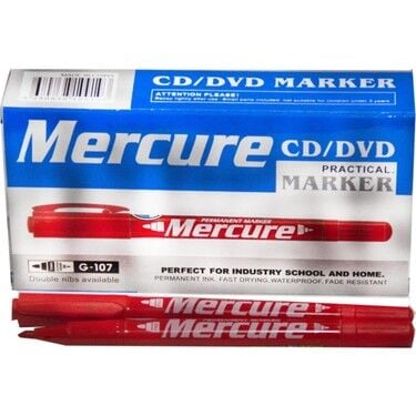 Marker Mercure Asetatlı Kalem Çift Taraflı 12 Adet