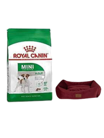 Royal Canin Mini Adult Yetişkin Kuru Köpek Maması  4 Kg,Mini Small Bordo Yatak