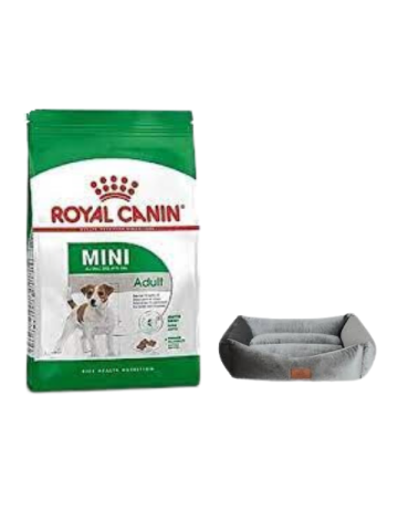 Royal Canin Mini Adult Yetişkin Kuru Köpek Maması  4 Kg,Mini Small Gri Yatak