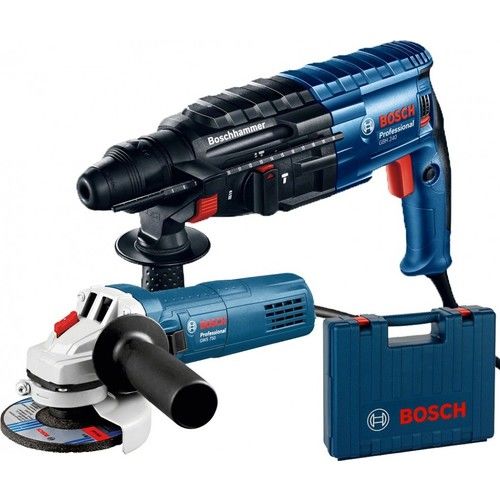 Bosch Gbh 240 Profesyonel Kırıcı Delici + Bosch Gws 750 S Profesyonel Avuç Taşlama Set