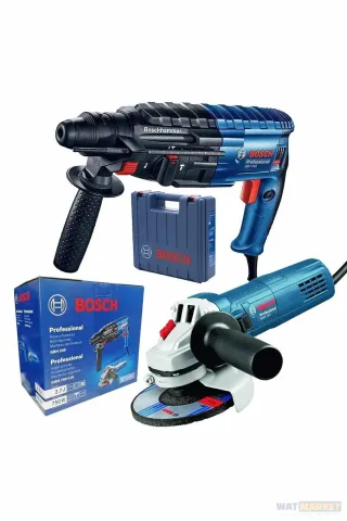 Bosch Gbh 240 Profesyonel Kırıcı Delici + Bosch Gws 750 -115  Profesyonel Avuç Taşlama Set