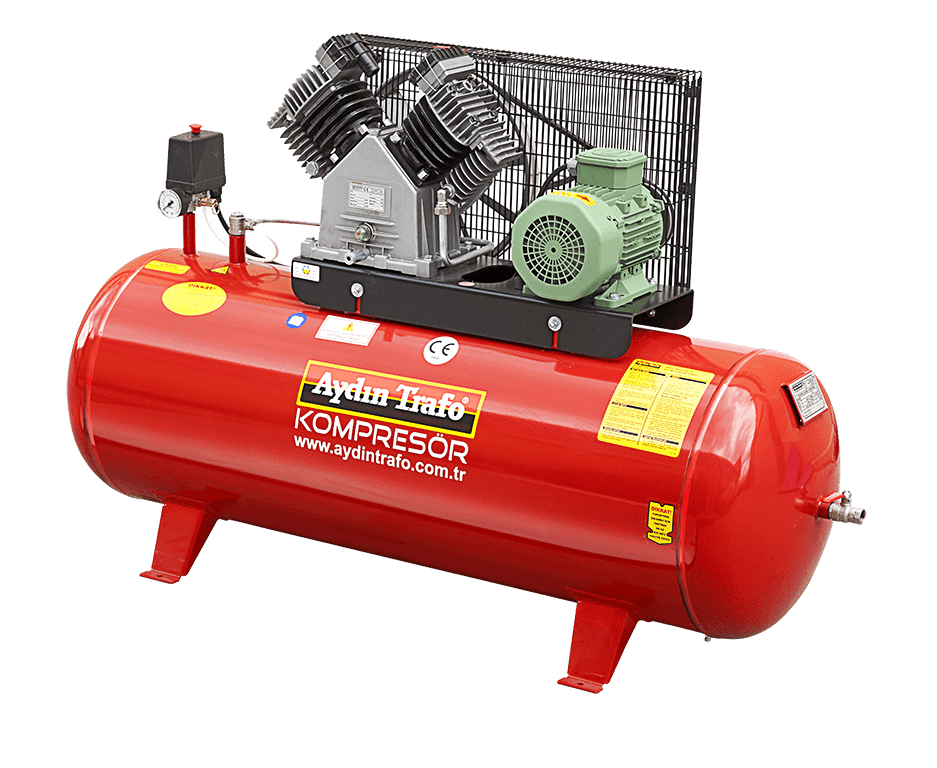Aydın Trafo Tek Kademe Pistonlu Kompresör  200 LT  3 HP MonoFaz