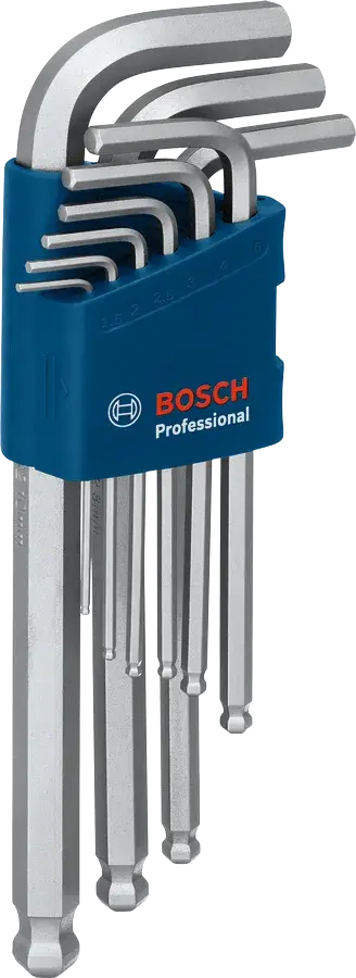 Bosch Alyan Anahtar Takımı Altıgen 9 Parça Profesyonel