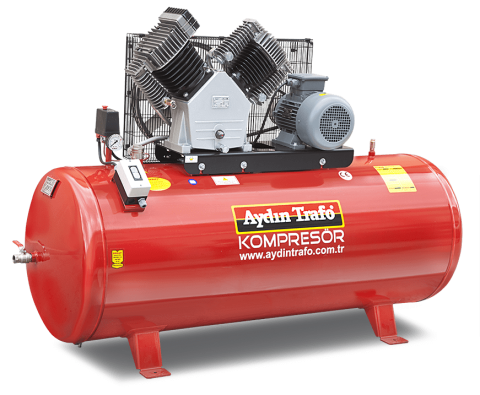 Aydın Trafo Çift Kademe Pistonlu Kompresör  530 LT  10 HP  Monofaz