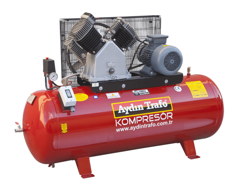 Aydın Trafo Çift Kademe Pistonlu Kompresör  530 LT  5.5 HP  Monofaz