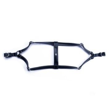 Doggie Konfor Deri Ronın Göğüs Tasması Siyah 2X55-65Cm
