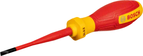 BOSCH Profesyonel İzoleli 1000 Volt 3.5 x 75 mm Düz Tornavida (1600A02NC1)