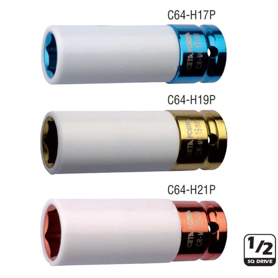 Ceta Form C64-H19P Derin Havalı Lokma Anahtar 19Mm 1/2”