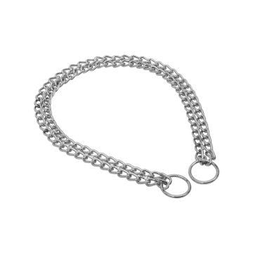 Doggie Boğmalı Duble Zincir Tasma  Kromkaplama 2,5X45-55Cm