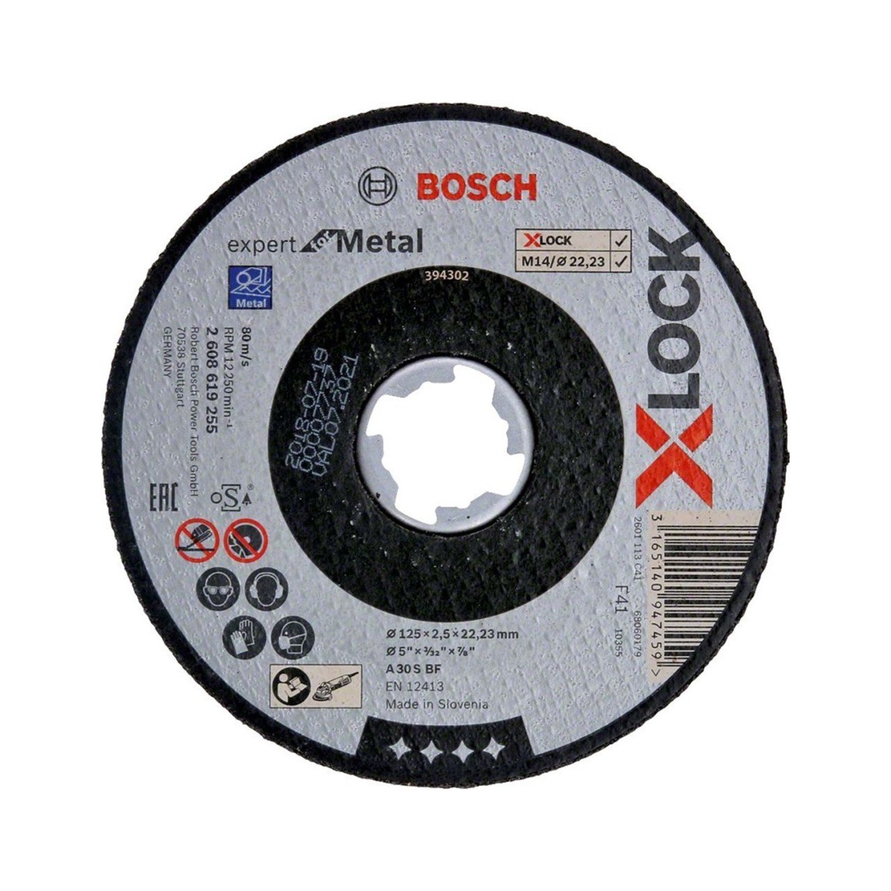 Bosch X-Lock  Expert For Metal Düz Kesici 125*2,5 mm- 2608619255