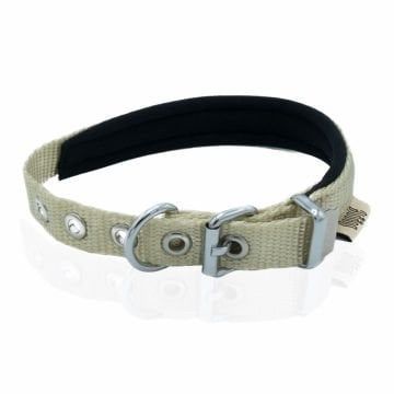 Doggie Konfor Dokuma Boyun Tasması Haki 1,5X20-25Cm