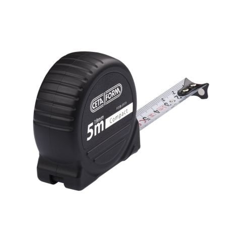Ceta Form P05B-0519 Compact Şerit Metre/siyah Kasa-Mıknatıslı-5MX19MM