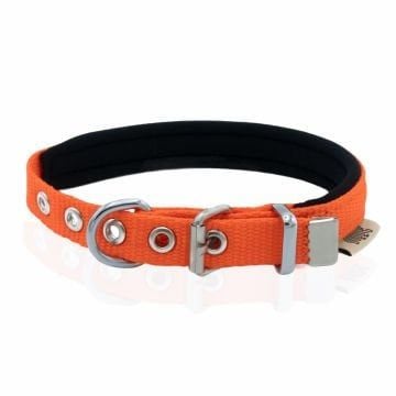 Doggie Konfor Dokuma Boyun Tasması Turuncu 1,5X25-30Cm