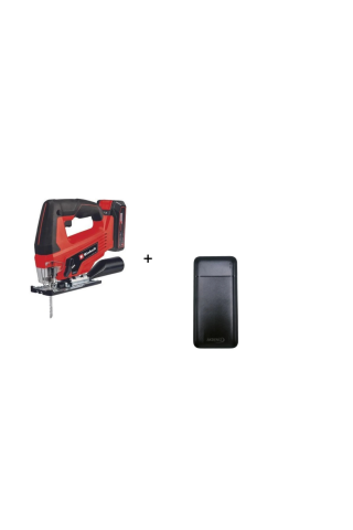 Einhell TC-JS 18 Li 1x2.5AH Akülü Dekupaj Testere - 4321228 + Akdeniz Taşınabilir Şarj Cihazı (Model: S125Q)