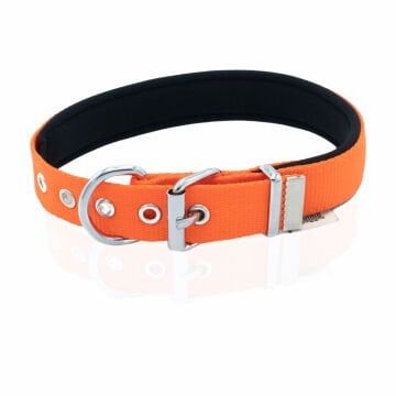Doggie Konfor Dokuma Boyun Tasması Turuncu 2,5X37-45Cm