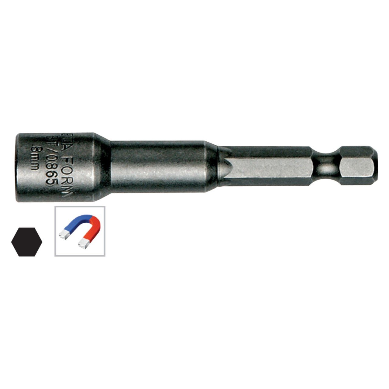 Ceta Form Bt/0865 8 Mm Manyetik Lokma Uç (Somun Tutucu) - 65 Mm