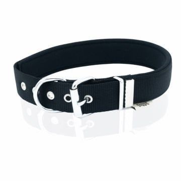 Doggie Konfor Dokuma Boyun Tasması Siyah 3X42-50Cm