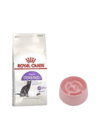Royal Canin Sterilised 37 Kısırlaştırılmış Kuru Kedi Maması 15 Kg, Yavaş Yeme Mama Kabı 175 Ml.