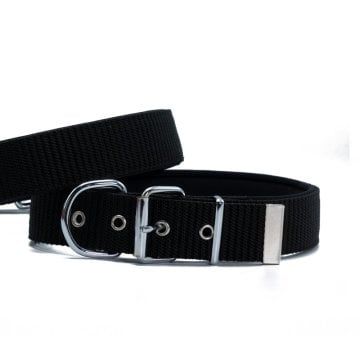 Doggie Konfor Dokuma Boyun Tasması Siyah 4X47-55Cm