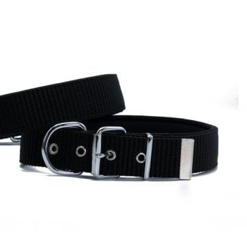 Doggie Konfor Dokuma Boyun Tasması Siyah 5X60-70Cm