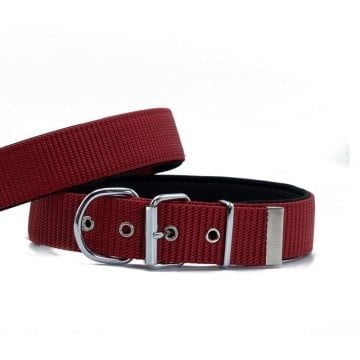 Doggie Konfor Dokuma Boyun Tasması Kırmızı 5X60-70Cm