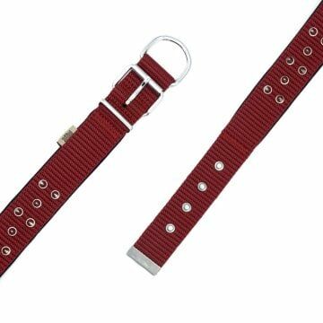 Doggie Konfor Dokuma Bol Çivili Boyun Tasması Kırmızı 4X57-65Cm