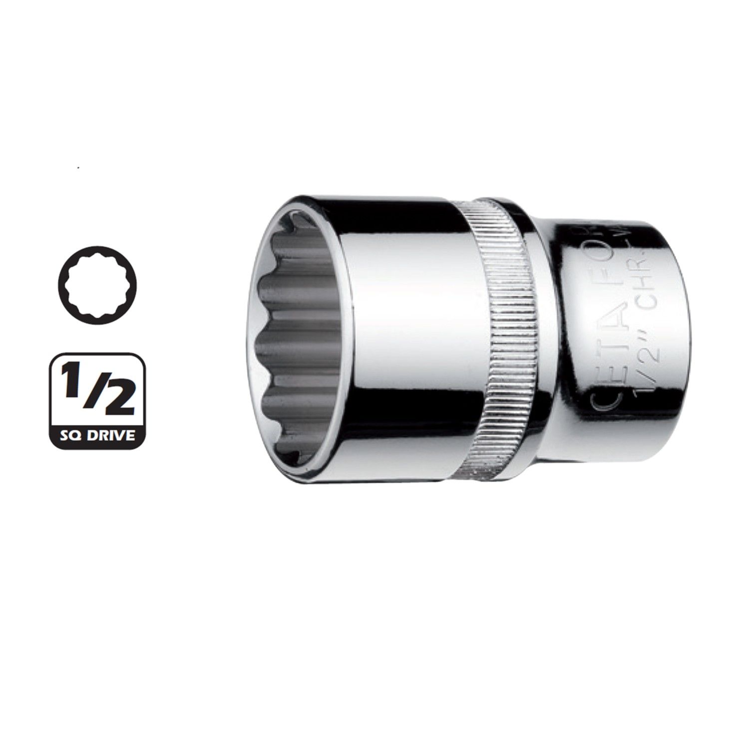 Ceta Form C22-B11 1/2'' 12 Köşe (Yıldız) Lokma Anahtar - 11 Mm